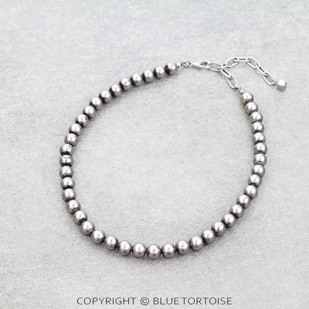 15" Western Classic Metal Bead Necklace