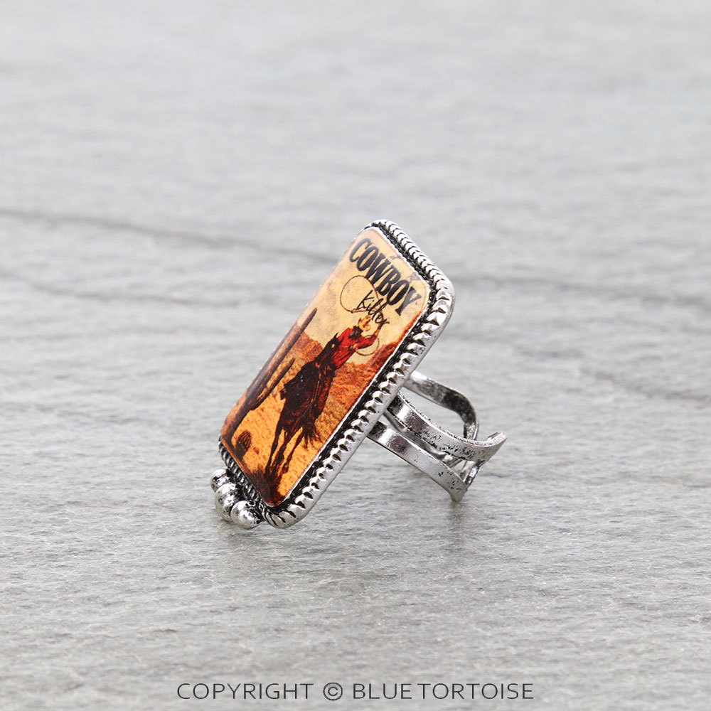 Western Cowboy Killer Cuff Ring - Image 2