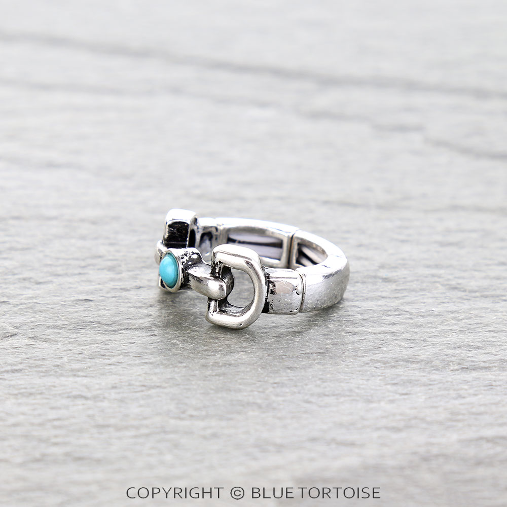 Western Horsebit Stretch Ring - Image 2