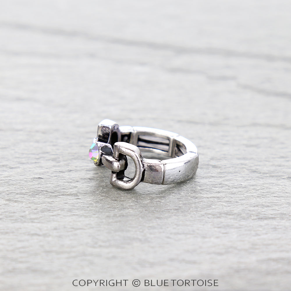 Western Horsebit Stretch Ring - Image 2