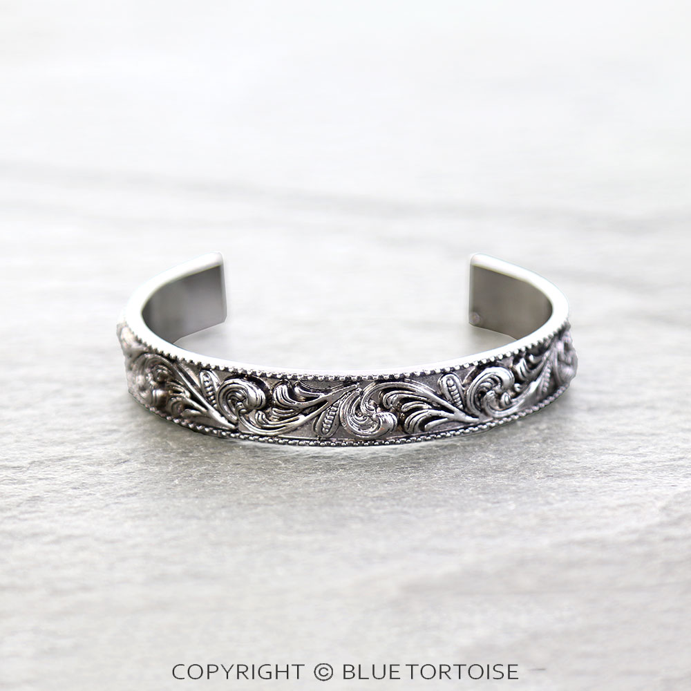 Western Etched Cuff Bracelet