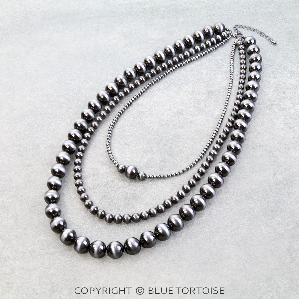 3 Layered Western Horsebit Necklace