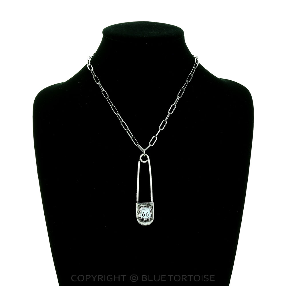 Western Pin Drop Route 66 Necklace - Image 2