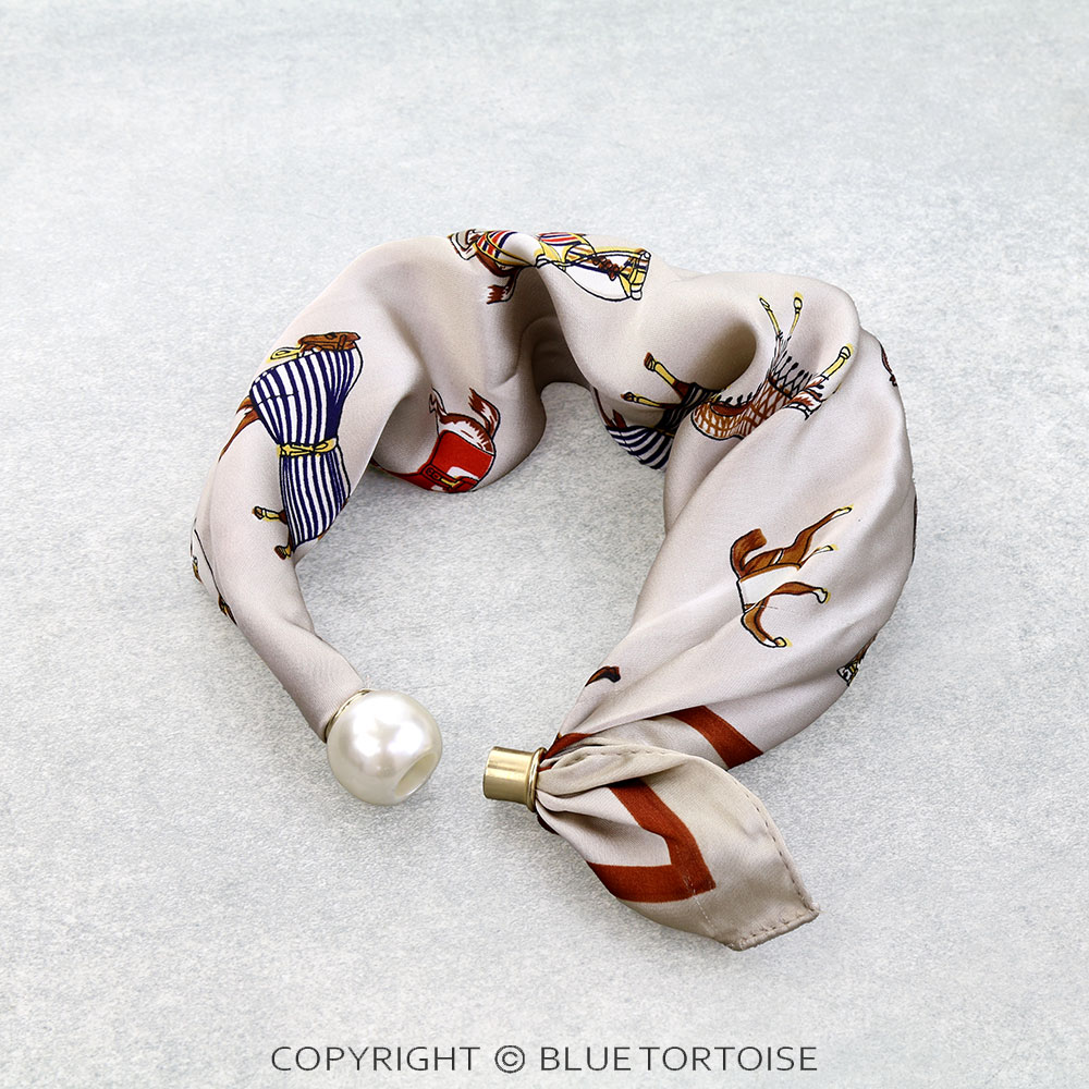 Western Horsebit Scarf Charm Necklace - Image 3