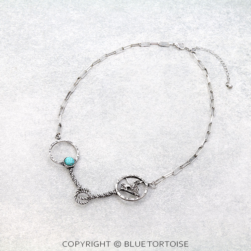 Western Horsebit Horse Riding Necklace