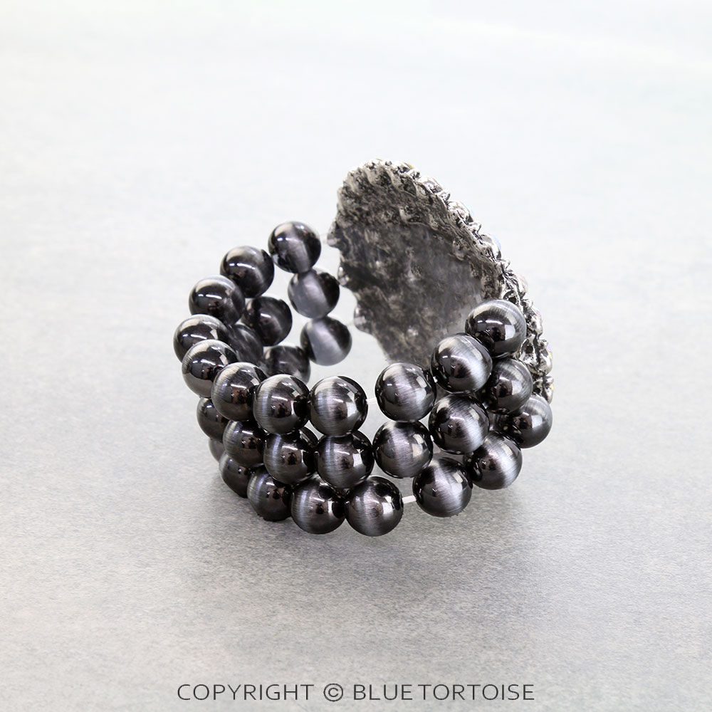 Western Round Concho AB Stretch Bracelet - Image 3