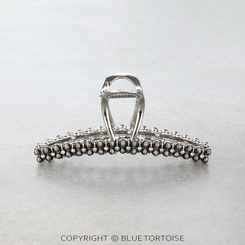 4.25" Western Navajo Style Bead Hair Claw Clip