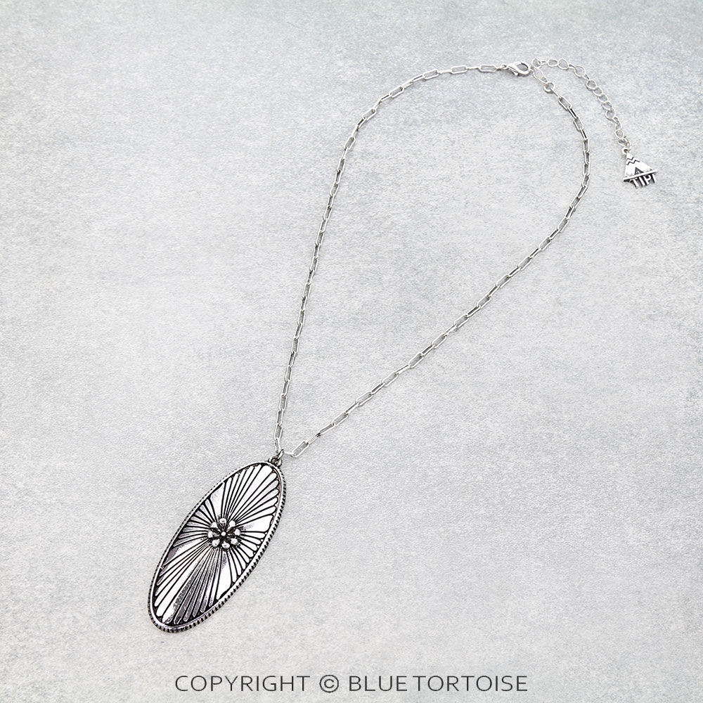 Western Oval Concho Necklace