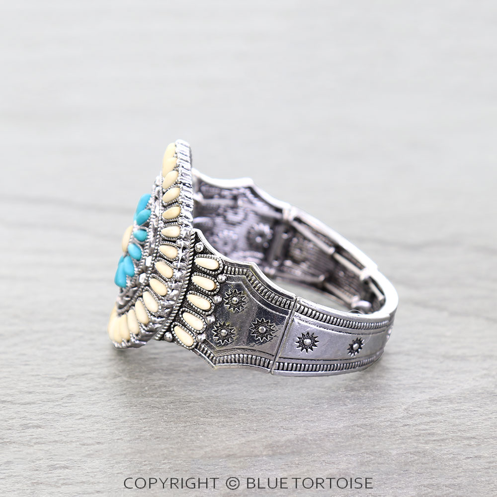 Western Style Stone Stretch Bracelet - Image 2