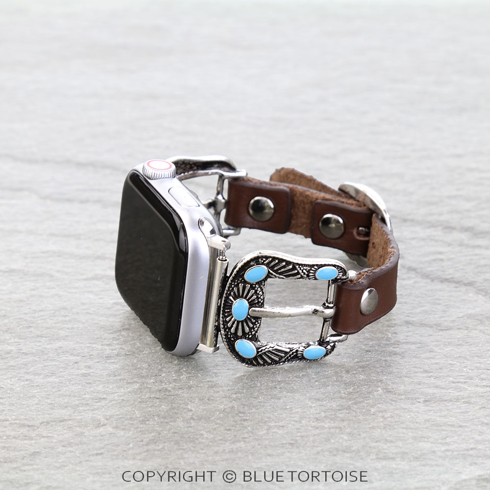 Western Belt Buckle Look Apple Watch Band - Image 2