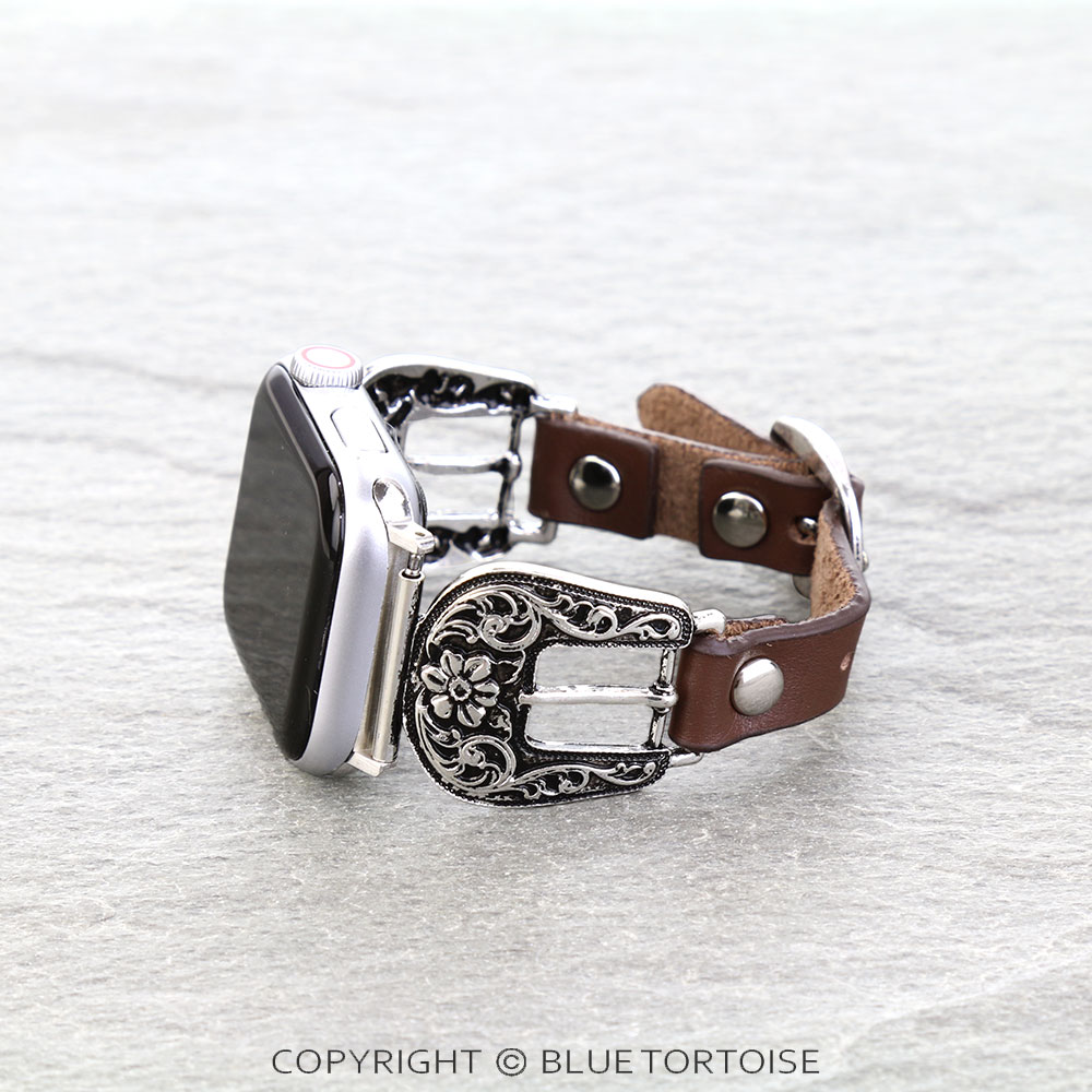 Western Belt Buckle Look Apple Watch Band - Image 2