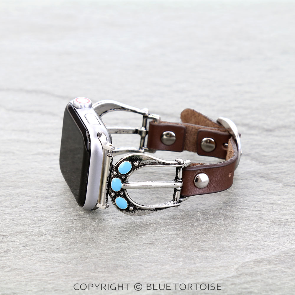Western Belt Buckle Look Apple Watch Band - Image 2