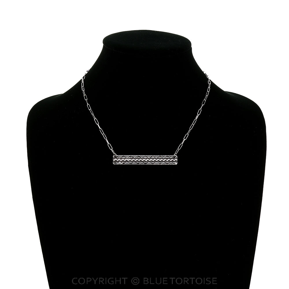 Western Aztec Bar Necklace - Image 2