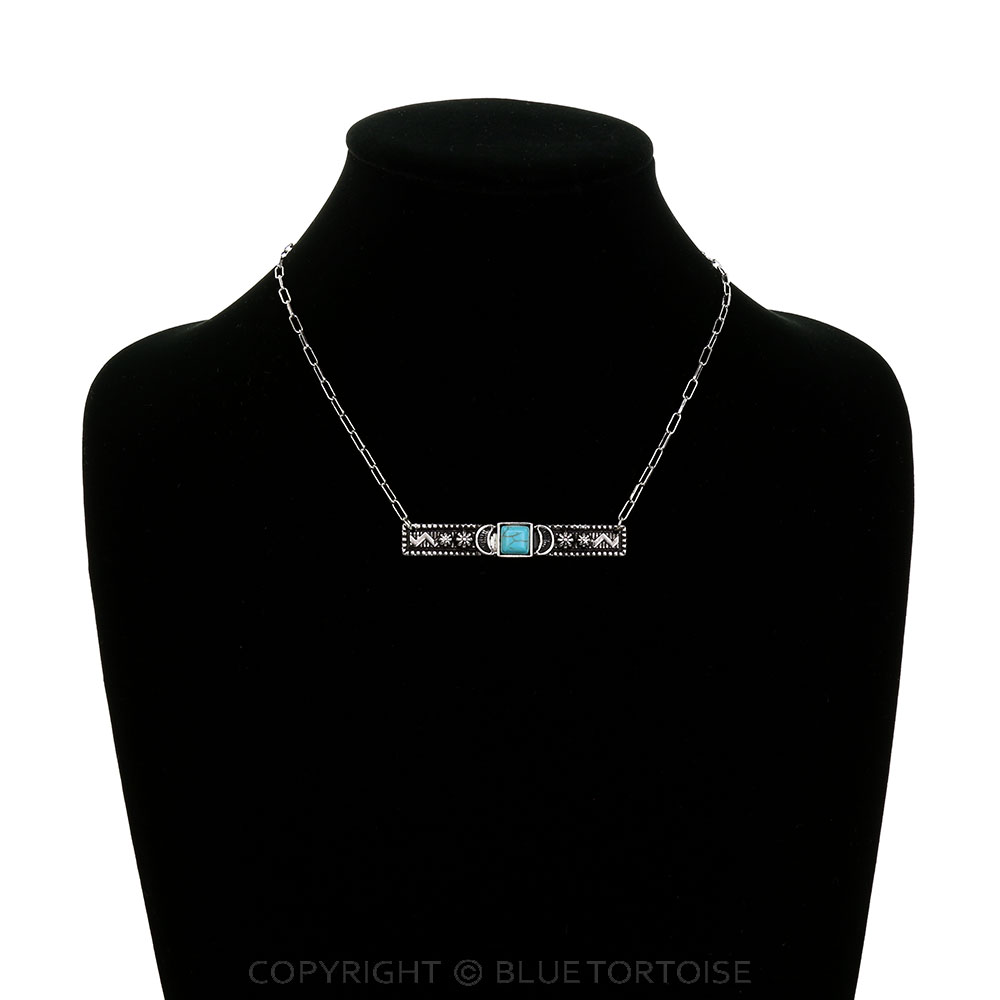 Western Horsebit Bar Necklace - Image 2