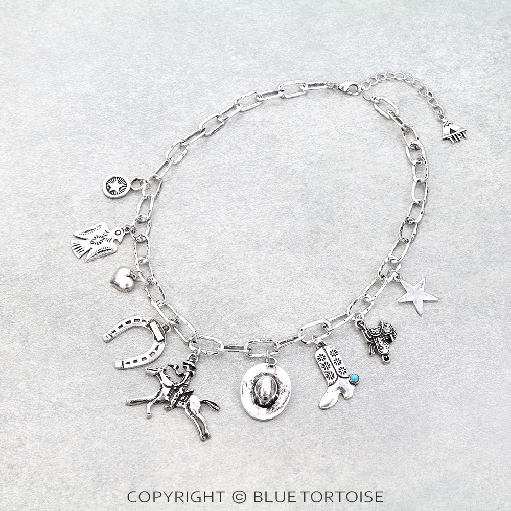 Western Cowboy Charm Necklace