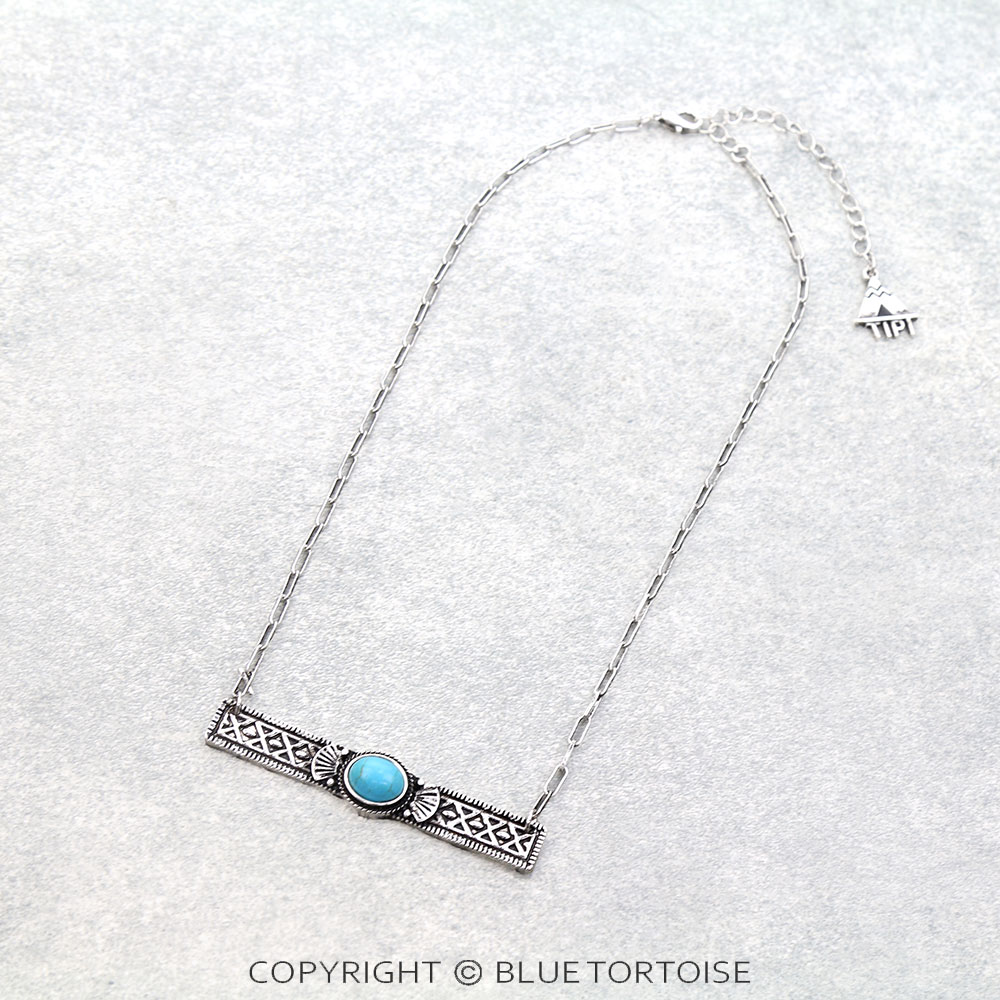 Western Concho Bar Necklace