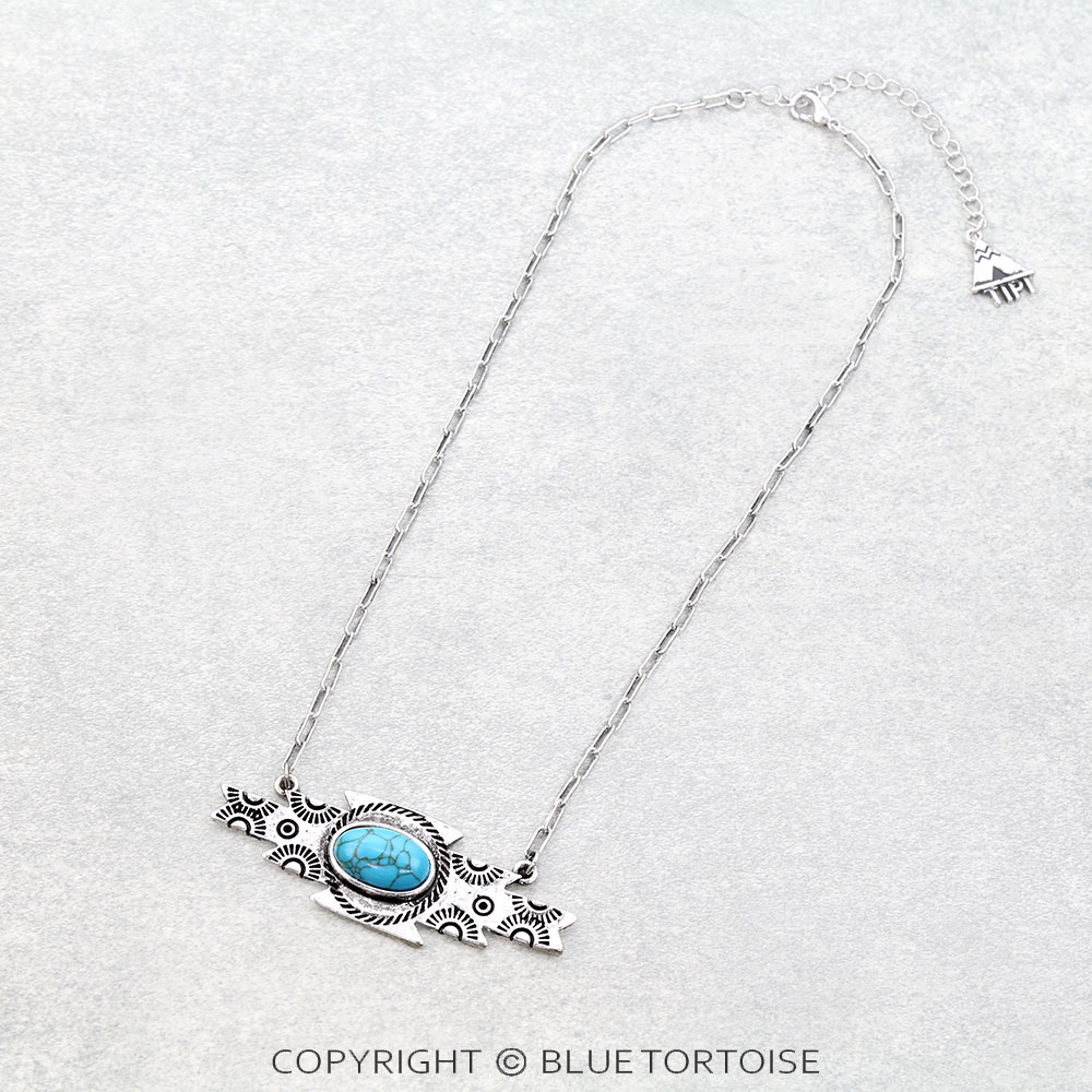 Western Aztec Stone Necklace
