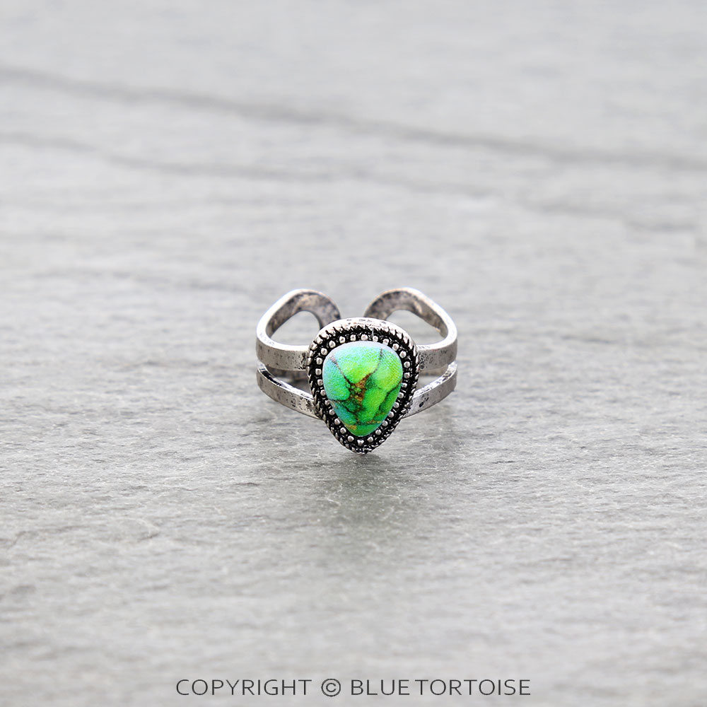 Western Stone Adjustable Ring