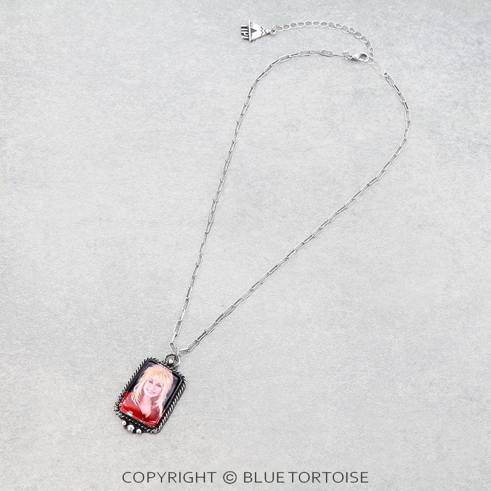 Western Dolly Portrait Necklace