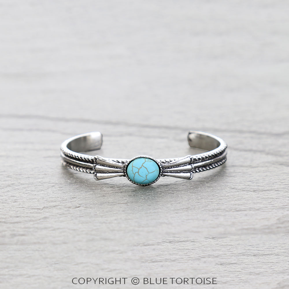 Western Design Stone Cuff Bracelet