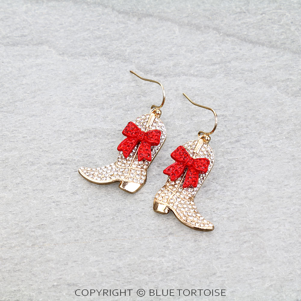 Christmas Boot Dangle Earrings