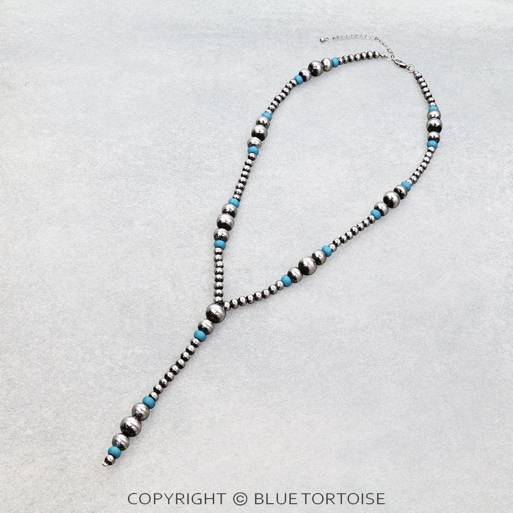 Navajo Style Bead Y Necklace