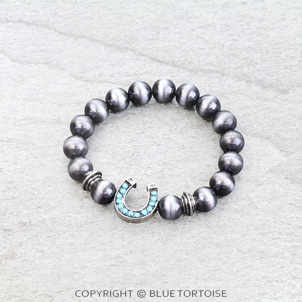 Western Horseshoe Stretch Bracelet