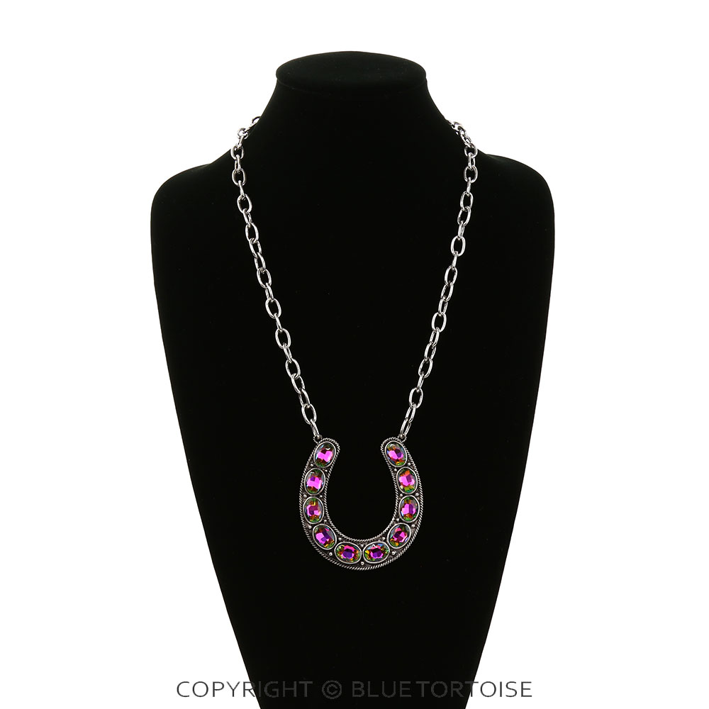 Western Large Horseshoe Necklace - Image 2