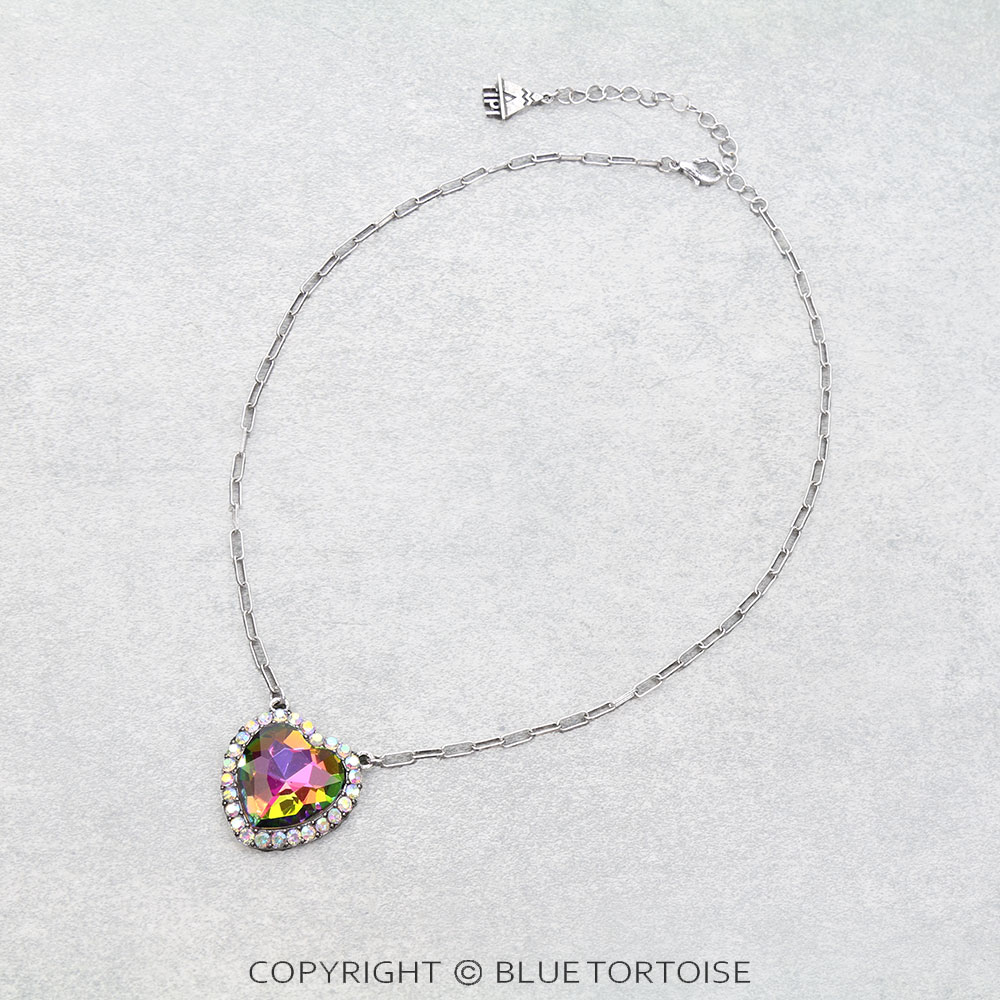 Western Heart Stone Necklace