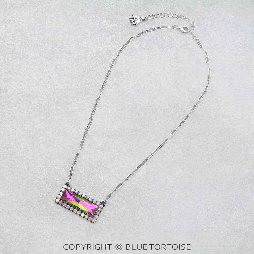 Western Bar Stone Necklace