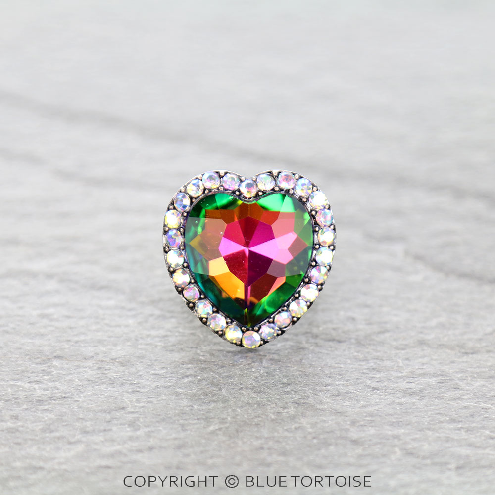 Western Heart Stone Stretch Ring