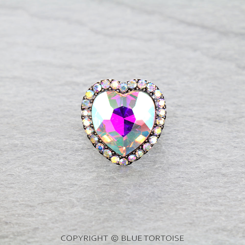 Western Heart Stone Stretch Ring